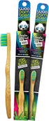 Woobamboo! Kid's Bamboo Toothbrush - Super Soft BPA Free Nylon Bristles - Eco-Friendly, Biodegradable, Compostable, Vegan (Pack of 2)...