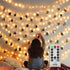 Dimmable 50 Battery-Powered Photo String Lights with Remote Control for Hanging Pictures, Cards, Memos - Warm White...