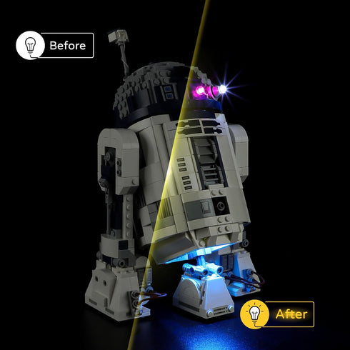 YEABRICKS LED Light for 75379 Star Wars R2-D2 Building Blocks Model (Building Set NOT Included)...