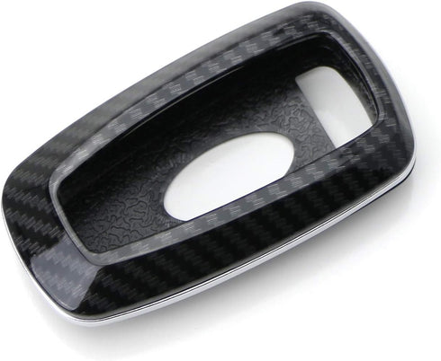 iJDMTOY Exact Fit Black Glossy Carbon Fiber Finish Key Fob Shell Compatible with Ford 2018-up Mustang F150 F250 Bronco Explorer Expedition Keyless...