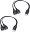 USB 2.0 Adapter, Dual USB Female Jack Y Splitter Charger Cable (2 Pack) for Laptop/Tablet/Smartphone Data Transmission/Charging...
