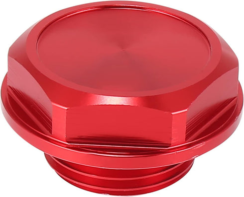 X AUTOHAUX Red Aluminum Alloy Gas Engine Oil Filler Cap Plug Cover for Toyota TRD Highlander RAV4 Yaris Camry Corolla Tacoma Land Cruiser...