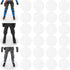 Action Figure Stand Star Was Black Series 6inch, 1/12 Scale Figures Toy Collection Support Display Holder Bases Accessories, 6-Pegs 3-Size, Circle...