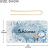 Blueangle Blue Snowman Welcome Sign - Front Door Decor Wall Hanging Acrylic Plaque Porch Decorations for Home...