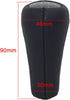 Pursuestar Black Full Leather 5 Speed Manual Shift Knob for BMW 1 3 5 6 Series E30 E32 E34 E36 E38 E39 E46 E53 E60 E63 E83 E84 E90 E91 E92...