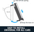 MIAOKE Blu-Ray Car Mirror - 12 Inch Anti-Glare Easy To Install, Universal All Car Wide Angle Panoramic Rear View Mirror Accessory...
