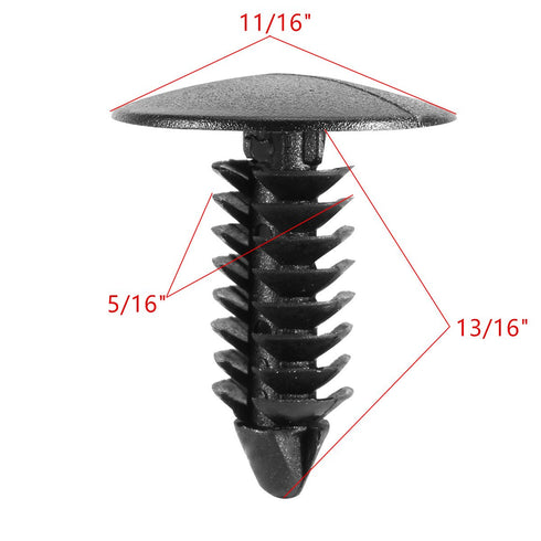 Rexka 50pcs Fender Bumper Shield Fender Liner Push Pin Retainer Clips 6030441 for Jeep Dodge Ram Chrysler...