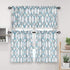 Tier Curtains for Kitchen Windows Geometric café Curtains, 27" x 24" Multi-Color Geometric Printed Half Window Curtain Set for Bathroom Rod Pocket...