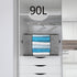 8-Pack 90L Extra Large Capacity Storage Bins with Clear Window, Closet Organizer and Clothes Storage Bags, 3 Layers Fabric, Reinforced Handle and ...