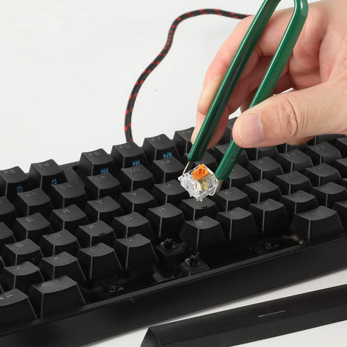 Set of 5pcs Keyboard Cleaning Tools, Keycap Remover Key Switch Puller Keycap Puller Kit with Keycap Tweezers for Hot Swappable Mechanical Keyboard...