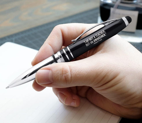 Engraved Teacher Gift Pen - 3-in-1 Pens For Teachers - LED Light and Stylus Tip - Best Teacher Gifts For Women Men - Cool Teacher Appreciation Gif...