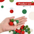Luckforest 60 Pcs Natural Wool Felt Balls Pom Poms for Christmas Crafts, Garland, Felting, Baby Mobile and Decor 0.8 Inch Hand Felted in Nepal fro...
