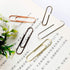 Rurili 50 Pieces 50 mm Metal Paper Clips for Office School and Personal Use (Bronze)...