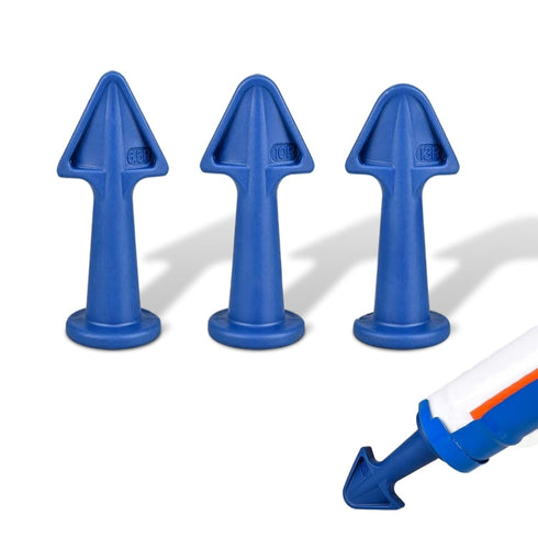 Caulk Tip Tool Caulking Tips Set with Nozzle Adapter Silicone Caulk Applicator Tools Reusable Nozzles for Finishing Grout and Sealant Caulk Gun Ac...