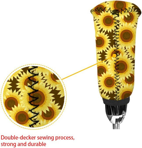 Auto Gear Shift Knob Cover + Handbrake Cover Set of 2,Hawaiian Blue Flower Car Interior Accessiores Gift for Women...