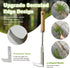 2 Pcs Stainless Steel Manual Weeder Tool Set - V-Shaped Fork & Crack Weeder for Deep Root Digging, Crevice Weeding Tool, Wood Handle Gardening Too...