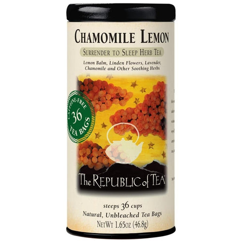 The Republic of Tea - Chamomile Lemon Herbal Tea, 36 Tea Bag Tin...