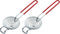 CAMKYDE Egg Separator Food Grade Stainless Steel Egg Yolk White Separation Tool, Set of 2 (Red)...