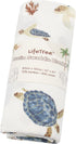 LifeTree Baby Swaddle Blanket, 70% Viscose from Bamboo and 30% Cotton Muslin Swaddles Blankets Boys Girls, Sea Turtle Swaddling Wrap Receiving Bla...