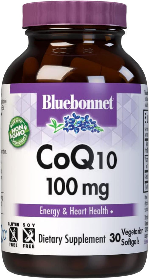 BlueBonnet CoQ-10 Vegetarian Softgels, 100 mg, 30 Count...