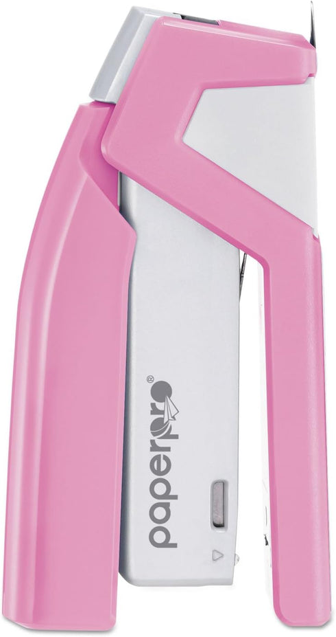 PaperPro 1588 - Pink Ribbon Compact Stapler, 15-Sheet Capacity, Pink/White...
