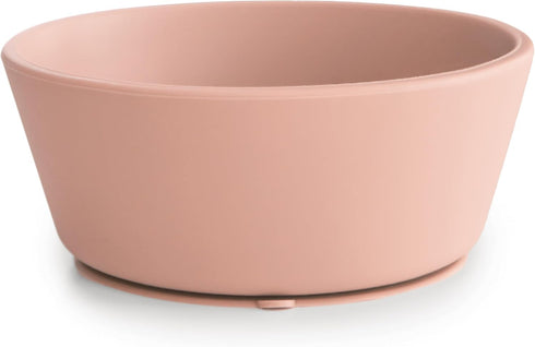 mushie Silicone Suction Bowl | BPA-Free Non-Slip Design (Blush)...