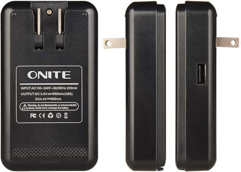 Onite Universal Cellphone Removeable Battery Charger, Extra 5V USB Output Port......