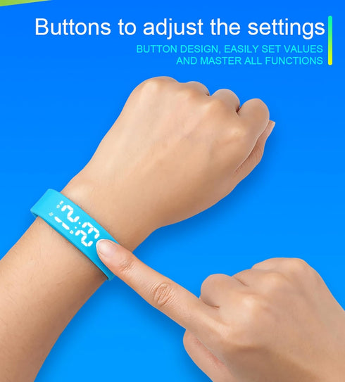 Smart Watch for Men Women Digital Watch Fitness Band Activity Tracker Step Counter Pedometer Calorie Consumption/Distance Sports Modes Waterproof ...