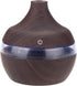 Wood Grain Humidifier LED Night Light Mist Maker Air Humidifier Essential Oil Diffuser Small Humidifiers for Bedroom Office Car Home 300ml...