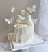 50Pcs Edible Wafer Cupcake Toppers Cake DIY White Blank Butterfly Cake Decoration Birthday Mix Size & White Colour...