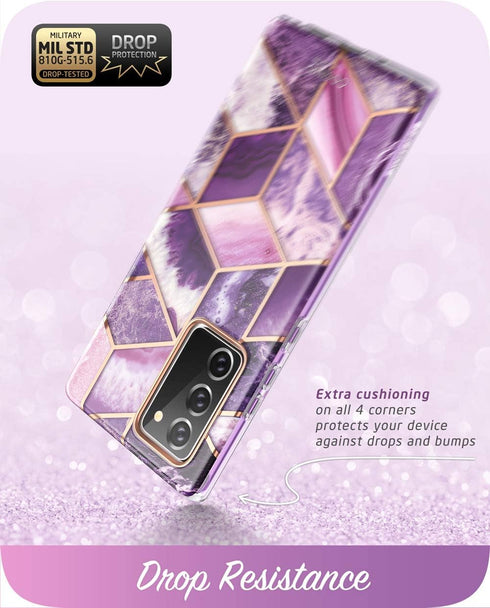 i-Blason Cosmo Series Case Designed for Galaxy Note 20 5G 6.7 inch (2020 Release), Protective Bumper Marble Design Without Built-in Screen Protect...