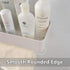 MORNITE Bathroom Organizer Mirror, Restroom Shelf Adhesive Wall Mount No Drilling Basket Rack Shelves Shower Caddy Blue...