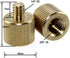 CAMVATE 3/8" -16 Female to 1/4"-20 Male Tripod Thread Reducer Adapter for Tripod(2 Pieses) - 1233...