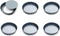 Fox Run Set of 6 Loose Bottom Mini Tart and Quiche Non-Stick Baking Pans, 4-Inch Diameter, Grey, Model Number: 44460...