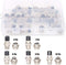 Hilitchi 32-Pieces 6 7 8 9 10 Pin 16mm Thread Male Female Panel Metal Aviation Wire Connector Plug Assortment Kit...