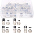 Hilitchi 32-Pieces 6 7 8 9 10 Pin 16mm Thread Male Female Panel Metal Aviation Wire Connector Plug Assortment Kit...