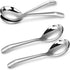 KEAWELL Premium 7.3 Inches Soup Spoons with Hook Handle, Set of 4, 18/10 Stainless Steel, Deep Bowl, Perfect for Ramen, Pho, Miso, Dumplings, Nood...
