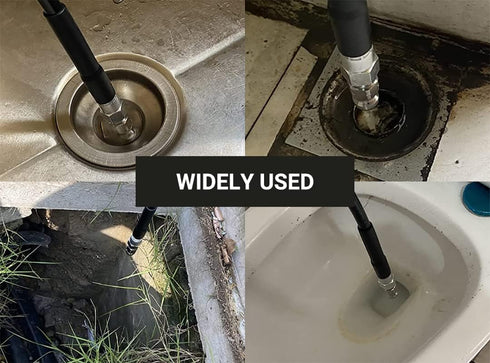 2023 Sewer Cleaning Tool High-pressure Nozzle, Drain Augers, Sewer Pipe Dredging And Cleaning Tools for Pipe Unclogging - Drain Clog Remover | Hai...
