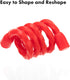 Gesipor 20 PCS Silicone Cable Ties - Reusable Rubber Twist Ties Bendable Cable Ties for Bundling and Holding, All Purpose Cord Tie for Indoor and ...