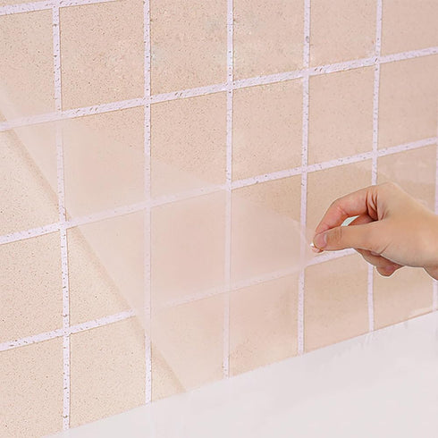 CiCiwind Contact Paper Clear Glossy Self Adhesive Film Covering Removable Protective Film Contact Paper Shelf Drawer Liner Transfer Tape Roll 17.7...