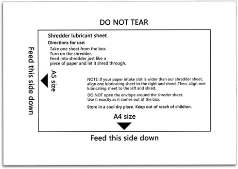 Paper Shredder Lubricant Sheets, Paper Shredder Sharpening & Lubricating Sheets (12PCS)...
