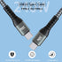 10FT 240W USB C to USB C Super Fast Charging Cable,Nylon Braided Type C to Type C Charge Cable Compatible with iPhone 15,iPad Air 5/4,iPad Mini 6,...