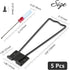 5 Pcs Easel Back, Iron Picture Frame Easel Back, Photo Frame Easel Back Stand with Screws & Screwdriver (Black)...