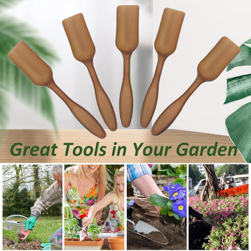 12 PCS Plastic Mini Garden Shovel Spoons Soil Scoops, Cultivation Digging Transplanting Gardening Tools Succulents Potted Flowers, Bath Salt Spoon...