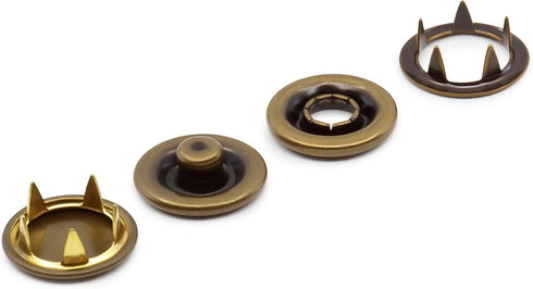 Dritz Long Prong 5/8in Antique Brass Includes Snaps & Tools Fasteners, 5/8", 36 Sets...