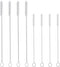 8 Pcs Straw Cleaner Brush Long Cleaning Brushes for Test Tube Stanley Metal Reusable Glass Straws Water Bottle Nipple Small Scrubber - 10''(Rubber...