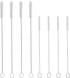 8 Pcs Straw Cleaner Brush Long Cleaning Brushes for Test Tube Stanley Metal Reusable Glass Straws Water Bottle Nipple Small Scrubber - 10''(Rubber...