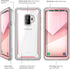 i-Blason Case for Galaxy S9 2018 Release, Ares Full-body Rugged Clear Bumper Case with Built-in Screen Protector (Pink)...
