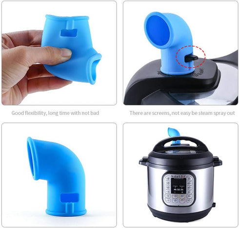 Steam Diverter Pressure Release Valve Compatible with Instant Pots Duo/Ultra/Smart/Nova/Viva Models, for 5/6 Qt InstaPot | Pressure Cooker Accesso...