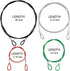 DanziX TSA Approved Lock and 4 Colors Stainless Steel Safety Tether?3-Dial Combination Travel Luggage Lock with Lanyard Security Cable for Protect...